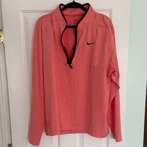 Nike Men's Coral Quarter-Zip Sweatshirt